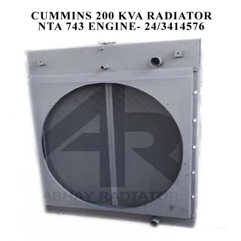 CUMMINS 200 KVA RADIATOR- NTA 743 ENGINE 24-3414576 ,24-3414576, A0421032