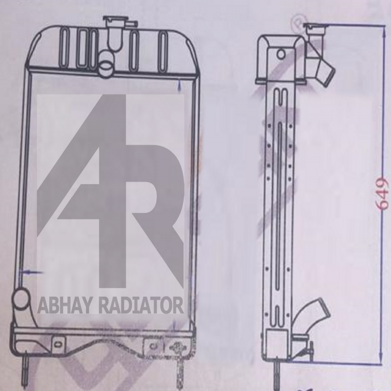 RADIATOR MASSEY FERGUSON 250-260 GOLD