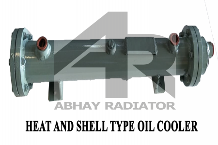 SHELL AND TUBE TYPE OIL COOLER